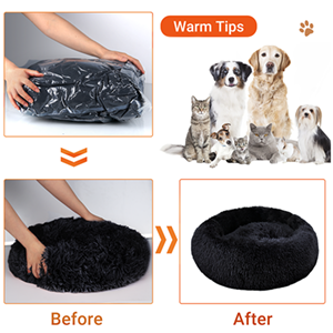 Comfy Calming Dog Bed Medium Washable,Anti Anxiety Donut Ped Bed,Luxury Amazingly Cat Bed 