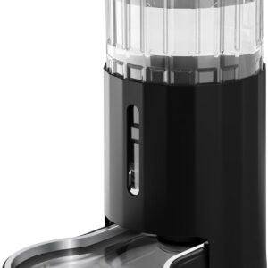 JUNSPOW 7L Stainless Steel Pet Water Dispensers, Large Capacity Gravity Pet Waterer, No Electricity & Ultra-Silent Automatic Water Dispenser for Large Dogs/Multi-cat Household,Black