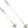 2 Pcs Bird Skewer Parrot Skewer Feeder Stainless Steel Chicken Veggies Skewer Fruit Holder Bird Veggies Skewer Fruit Food Holder Foraging Toy for Budgie Parakeet Cockatiel(silver)
