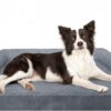 AHWOiHS Extra Large Dog Bed Orthopedic Dog Beds Dog Sofa, Pet Beds for Dogs with Removable Cover, Memory Foam Grey Dog Bed with U-Shaped Bolster, Waterproof Lining and Nonskid Bottom (XL)