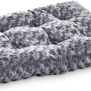 Amazon Basics Cat and Dog Bed, Machine Washable Pet Bed, Large (102 x 69 x 9cm), Gray Swirl