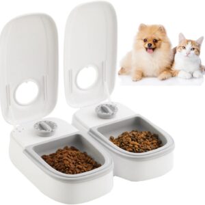 Asheyya Cat Feeder Automatic with Timer, Cat Food Dispenser Automatic, Dry and Wet Food Automatic Pet Feeder