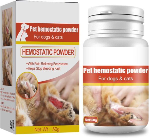 BELOWSYALER Styptic Powder Stop Bleeding Irritation Relief Suitable For Cats Dogs Or Other Pets Pet Wound And Skin Care Powder