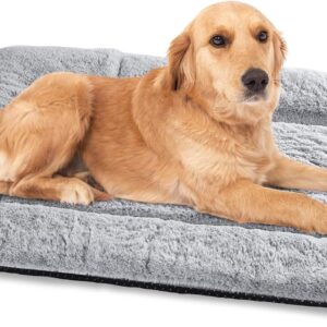 Baodan Dog Bed Mat 112x71 cm, Soft & Warm Pet Pad with Non-slip Bottom - Washable Dog Bed Mattress for Crate and Pet Bed