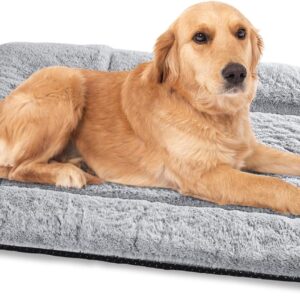 Baodan Dog Bed Mat 90x70 cm, Soft & Warm Pet Pad with Non-slip Bottom - Washable Dog Bed Mattress for Crate and Pet Bed