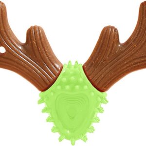 CATSELURRY Chew Playset Dog Chew Toy for Aggressive Chewer Antlers Shape Dogs Dental Chewing Toy Puppy Teething Bone Toy Toothbrush Pet Supply