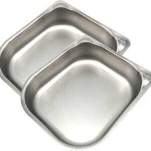 Cat Mate Stainless Steel Bowl Inserts x 2 for Cat Mate C100 and C200 Automatic Feeders (Feeder Not Included)