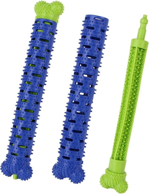 Dog Chew Toys,Puppy Teeth Cleaning Toy Chew with Rubber Dogs Dental Massage the gums,Reusable Puppy Chew Toy Pet Oral Products for Small Medium and Large Pets Dogs Toy Toothbrush