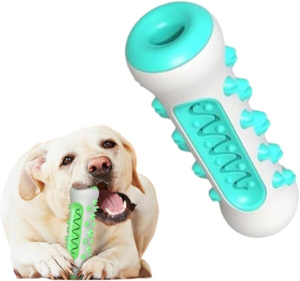 Dog Rubber Chew Teething Toothbrush Foodie Dispenser Bone Stick Toys for Small Medium Dog | Dental Care Toothbrush for Small Breeds Teeth Cleaning Toys (Gum Guard Bone)