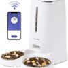 FUKUMARU Automatic Cat Feeder, 4L Dog Feeders with Double Bowls, Support DIY Meals and Timed Control WiFi Cat Food Dispenser