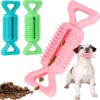 Fadcaer 3 Pcs Dog Toys Toothbrush Dogs Chew Toy,Stick Bone for Puppy Teeth Cleaning Pets Treat Dispensing Toy,Indestructible Dog Toy Training for Puppy to Chew Toys,Dental Oral Care for Small Pet Dog