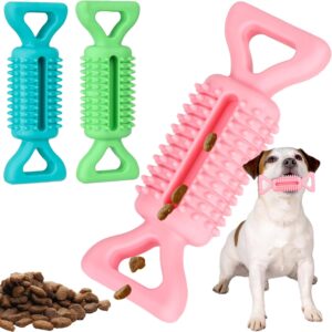 Fadcaer 3 Pcs Dog Toys Toothbrush Dogs Chew Toy,Stick Bone for Puppy Teeth Cleaning Pets Treat Dispensing Toy,Indestructible Dog Toy Training for Puppy to Chew Toys,Dental Oral Care for Small Pet Dog