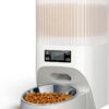 Faroro Automatic Cat Feeder, 4L Cat Feeder with Timer up to 6 Meals Per Day, Portion Control, 30s Voice Recording, Suitable for Small and Medium Pets