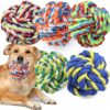 GASAPET Extra Large Dog Chew Rope Toys for Aggressive Chewers, 5 Pack Durable Dog Balls for Medium Large Breeds, Dental Cotton Dog Rope Toys, Puppy Teething Chew Toys, Interactive Dog Toys