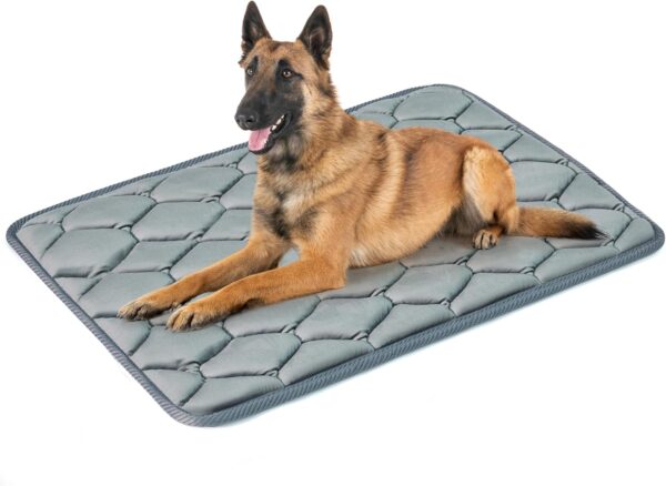 Geegoos XL Dog Crate Mattress,Washable Soft Kennel Pads,Pet Bed Blanket Dog Crate Mat Suitable for 48 inch Cage,Dog Bed Mats for Extra Large Dogs and Cats(119x74cm,Grey)