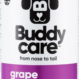 Grape Dog Shampoo by Buddycare | Shampoo for Smelly Dogs from 8 weeks | Grape Scented Puppy Shampoo with Aloe Vera & Pro Vitamin B5 (500ml)