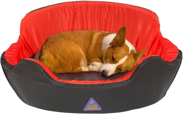 JOJOPEPE Heating Dog Bed, Heated Cat Bed for Medium Small,Heating Sofa for Pets,Heating Mat for Small Dogs with Removable Washable Cover,Waterproof Lining and Nonskid Bottom