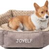 JOYELF Dog Bed Washable Calming Pet Bed, Anti Anxiety Cat Bed & Sofa, Cute Plush Pet Bed for Medium Dog and Cat - Medium Hexagon