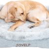 JOYELF Memory Foam Dog Bed XLarge Orthopedic Pet Bed with Washable Cover, Independent Mat Design with Free Waterproof Liner Included