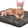 K&H PET PRODUCTS Self-Warming Pet Pad Thermal Cat and Dog Bed Mat Grey/Black, 53.3cm x 43.18cm