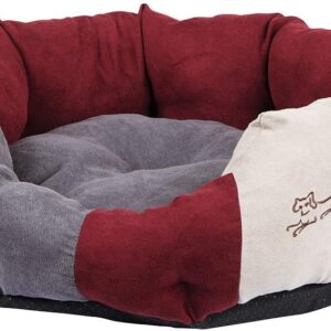 Kerbl Amelie Dog Bed, 64 x 57 cm, Bordeaux/ Anthracite