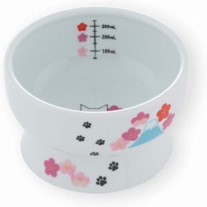 Necoichi Raised Stress Free Cat Water Bowl (Fuji Limited Edition, Regular)