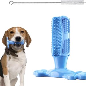 Nuqin Dental Health Dog Toy with A Cleaning Brush Puppy Toothbrush Chew Toy Dog Toothbrush Toy for Clean Dog's Teeth Deeply Remove Plaque and Tartar Off The Teeth Ensuring Dog's Healthy Teeth