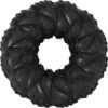 Nylabone Max Strength Natural Rubber Braided Dental Dog Ring Chew Toy, Beef Flavour, Medium, for Dogs up to 16kg