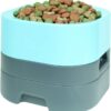 PET WEIGHTER Raised Dog Bowl - Weighted Dog Bowl or Cat Bowl, No Spill! - Elevated Dog Bowls for Large Dogs & Small - No More Spills, Sliding or Cleaning Up! (Large, Blue)