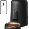 PETLIBRO Automatic Cat Feeder, 2.4 GHz Cat Feeder with App Control, Battery-Operated Cat Feeder for Dry Food, Cordless Biscuits Dispenser with Remote Feeding, up to 10 Meals per Day, for Cats and Dogs