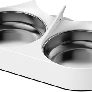 PETLIBRO Pet Food Splitter with Stainless Steel Bowls, Automatic Cat Feeder Bowls for 2 Cats or Dogs (PLSS002), Suitable for PETLIBRO Granary Series Automatic Cat Feeder PLAF006, PLAF103, PLAF203