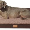 Patas Lague Orthopedic XXL Dog Bed for Extra Large Dogs 48''X30'', Waterproof L Shaped Big Large Dog Sofa Beds with Removable Washable Cover, Soft Pet Couch Bed Mat with Nonskid Bottom, Brown