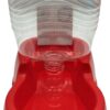 Pet Guru® Pet Dog Gravity Water Bowl Dispenser Plastic Automatic Pet Water Feeder Dispensers Self Feeding Water Station For Pet Dogs Puppy & Cats (RED, 500ML)