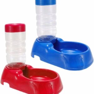 Pet Water Dispenser Feeder Dish Bowl Automatic Feeding Feeder Food And Watering Storage Dispenser For Dog And Cat (1Pcs)