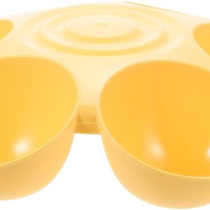 Puppy Puppy Bowls Multi Cat Feeding Bowls,Puppy Food Bowls 6 Pet Food Bowl Litter Food Kitten Feeders Pet Food Feeder Bowl for Multiple Kittens Puppies-Yellow Cat Feeding Station