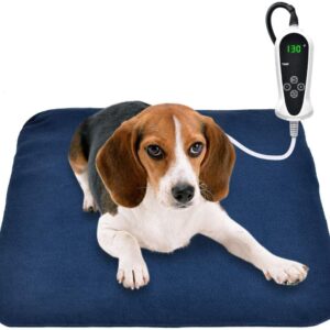 RIOGOO Pet Heating Pad, Electric Heating Pad for Dogs and Cats Indoor Warming Mat with Auto Power Off 45 x 45cm(UK)