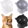 Radsocken Anti Vomit Cat Food Bowl Cat Feeding Bowls, Raised Cat Bowl, 3PCS Elevated Cat Feeding Bowls with Stand Tilted, Neck Protective Bowl for Pets 15° Tilted Raised Cat Feeder