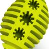 SCHITEC Dog Chew Toy, Interactive Treat Dispenser Puzzle Toys Bully Stick Holder for Medium Large Dogs, Tough Rubber Teething Enrichment Dog Ball