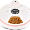 Savieva Automatic Dog Cat Feeder - Holiday 6 Meal Cat Food Bowls for Wet or Dry Food, Automatic Pet Meal Food Dispenser with Timer and Voice