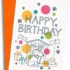 Scoff Paper Edible Happy Birthday Dog Card – The Card Your Dog Can Eat! Happy Birthday BOW WOW, Single A5, Chicken Flavoured Card. Ideal Treat, Snack, Gift Or For Your Pet