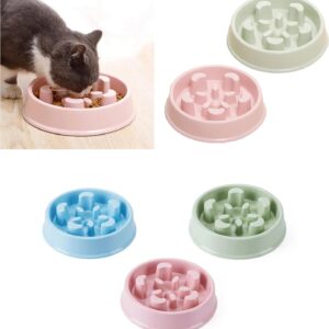 Sleek Style® Slow Feeder Dog Bowl Slow Food Feeding Pet Bowl Slow Eating Dog Bowl Cat Feeding Bowl - Pet Bloat Stop Dog Bowl for Small Medium Dogs (1pcs) Random Color