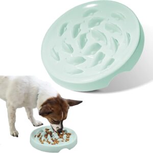 Slow Feeder Cat Bowl,Fun Cat Puzzle Feeder Bowl,Anti-Gulping Pet Slow Eating Interactive Cat Food Bowl,No-Spill Slow feeder Cat food bowl Eating Interactive Anti Gulping Slow Feeder Dog Bowl