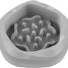 Slow Feeder Dog Cat Bowl, Small Size Pet Food Bowl Slow Down Eating Maze Kitty Puppy Bowl Anti Gulp Overeating Choking (Grey, 500 ml)