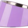 Super Design Mess Free 15° Slope Bowl for Dogs and Cats, Tilted Angle Bulldog Bowl Pet Feeder, Non-skid & Non-spill, Easier to Reach Food M/1.5 Cup Purple