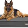 The Dog’s Bed Orthopaedic Dog Bed Grey with Black Trim XL, Waterproof Memory Foam Dog Bed