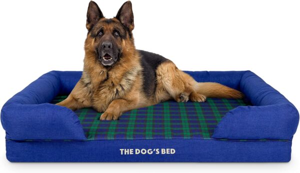 The Dog’s Bed, Orthopaedic Memory Foam Waterproof Dog Bed, XL Black Watch Tartan, Eases Pet Arthritis & Hip Dysplasia Pain, Therapeutic & Supportive, Washable Cover