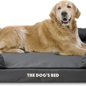 The Dog’s Bed, Premium Orthopaedic Memory Foam Waterproof Dog Bed, XL, Eases Pet Arthritis & Hip Dysplasia Pain, Therapeutic & Supportive Dog Bed, Washable Quality Oxford Fabric Cover