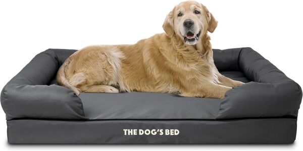 The Dog’s Bed, Premium Orthopaedic Memory Foam Waterproof Dog Bed, XL, Eases Pet Arthritis & Hip Dysplasia Pain, Therapeutic & Supportive Dog Bed, Washable Quality Oxford Fabric Cover