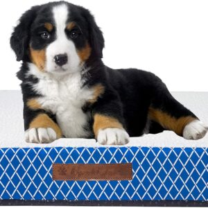 Wags N' Whiskers Atkins Lattice Orthopedic Small Pet Bed