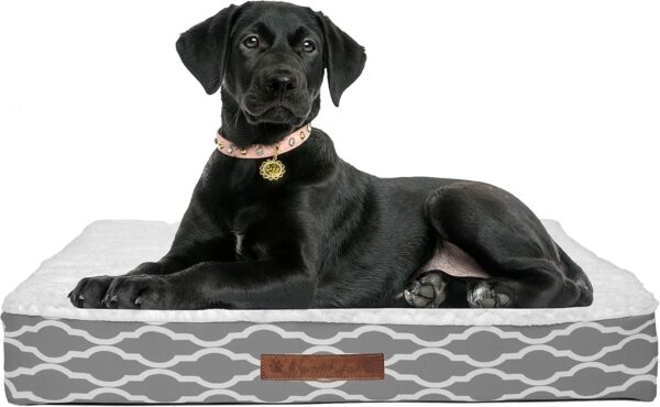 Wags N' Whiskers Cadbury Chevron Orthopedic Large Pet Bed